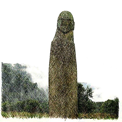 Каменная статуя «Воин-Тюрк»